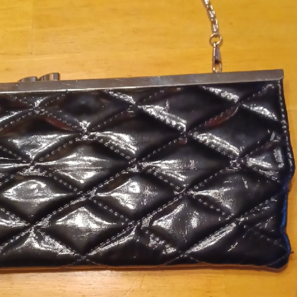 depeche mode Vinyl Black Quilted Clutch